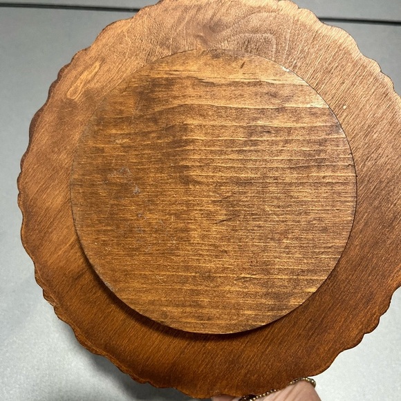 Vintage Wooden Spice Caddy Rack with Glass Jars Cork Lids Farmhouse Rustic - Picture 5 of 6